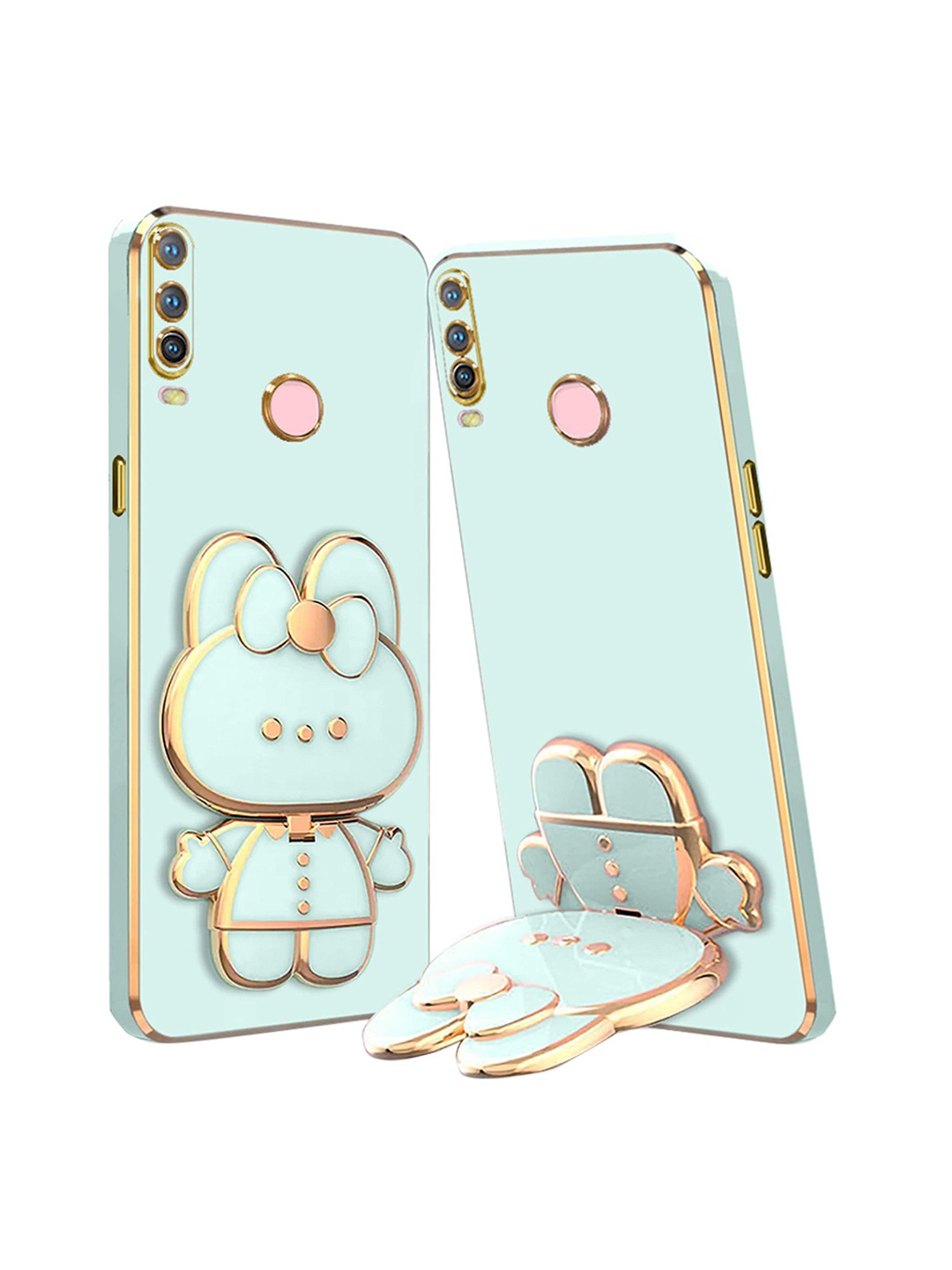 

Karwan Vivo Y15 3D Cat Back Case, Green