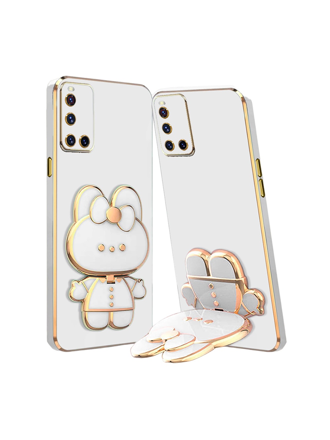 

Karwan Vivo V19 3D Cat Back Case, White