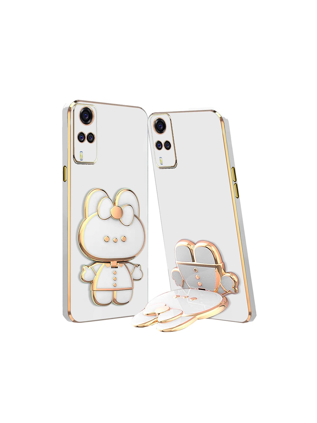 

Karwan Vivo Y51 3D Cat Back Case, White