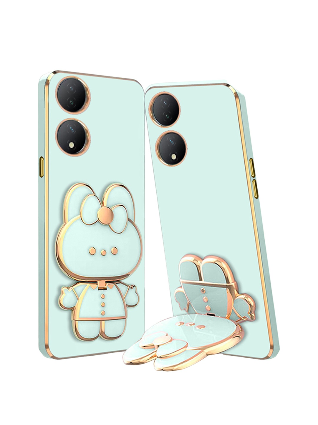 

Karwan Vivo Y100 3D Cat Back Case, Green