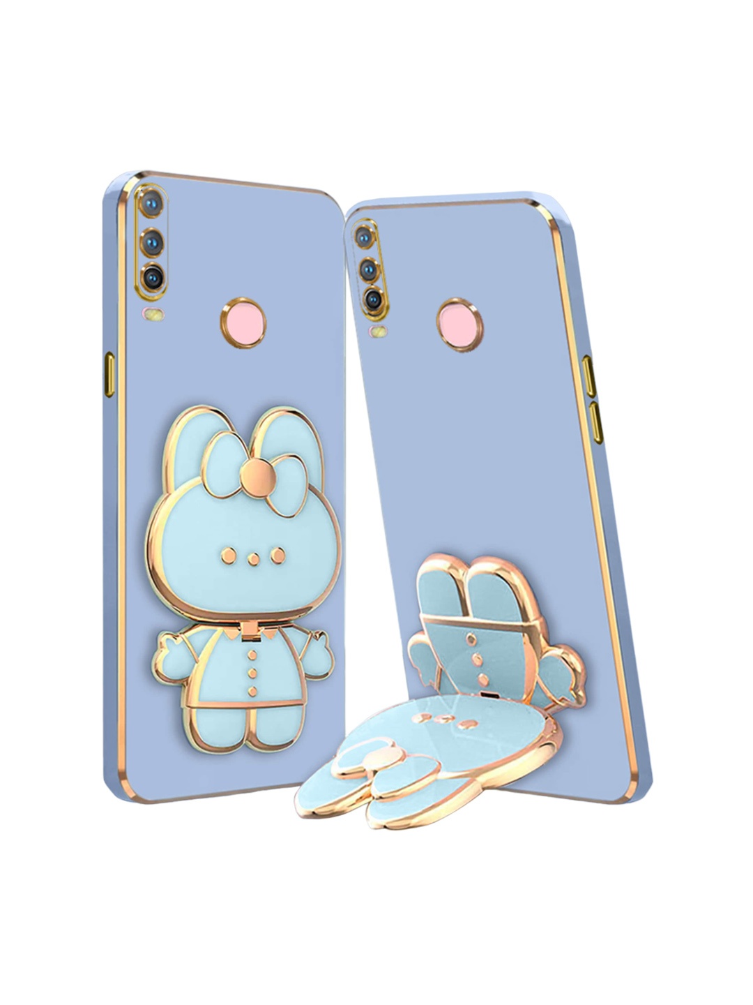 

Karwan Vivo Y15 3D Cat Back Case, Blue