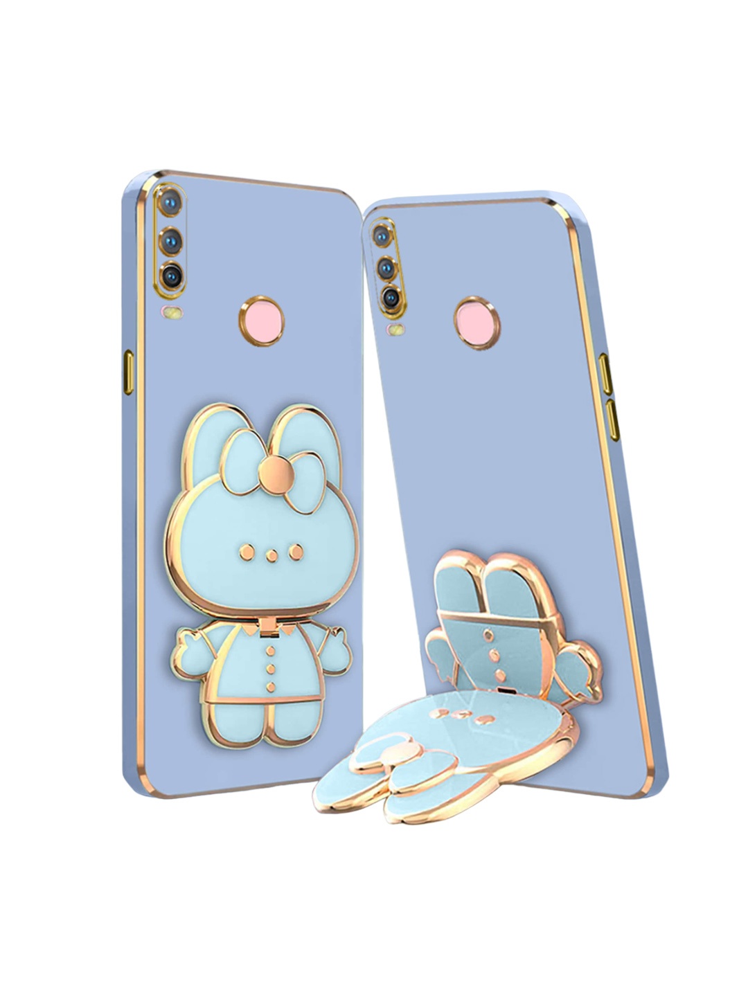 

Karwan Vivo Y17 3D Cat Back Case, Blue