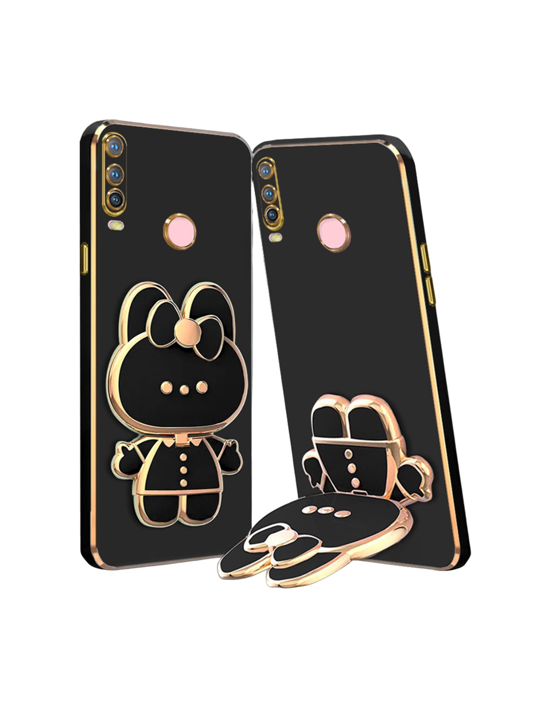 

Karwan Vivo Y17 3D Cat Back Case, Black