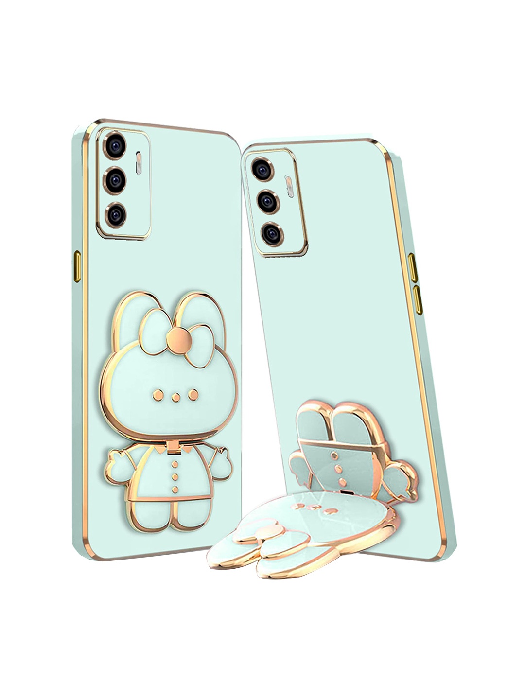 

Karwan Vivo V23E 5G 3D Cat Back Case, Green