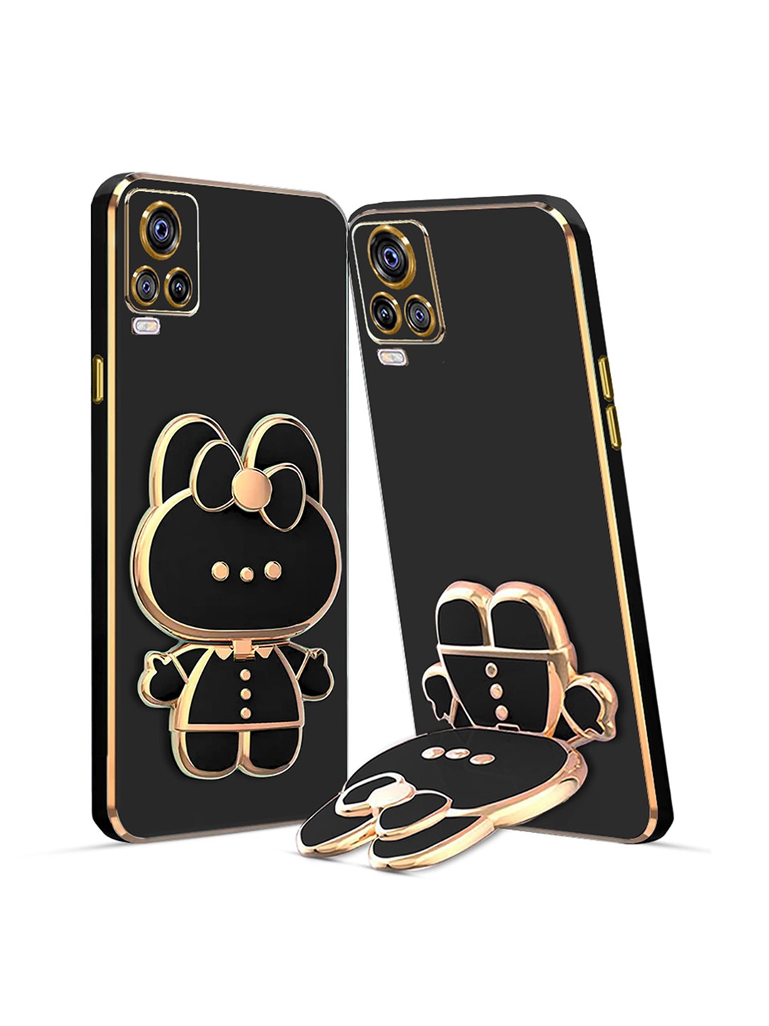 

Karwan Vivo Y73 3D Cat Back Case, Black