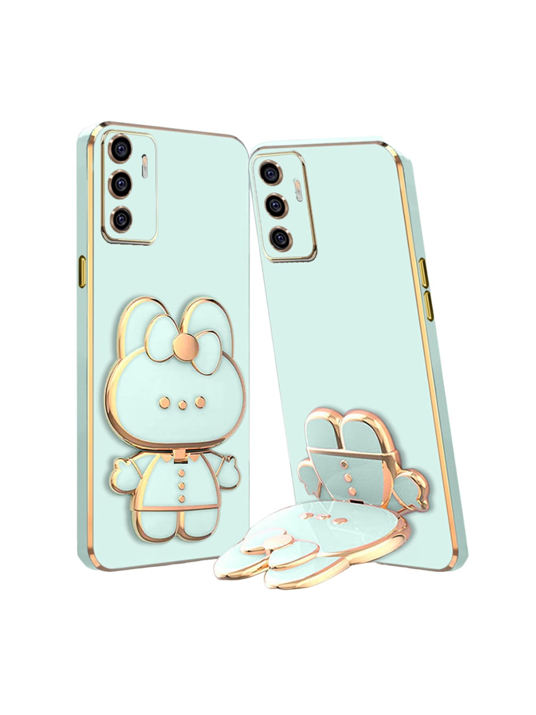 

Karwan Vivo Y75 3D Cat Back Case, Green