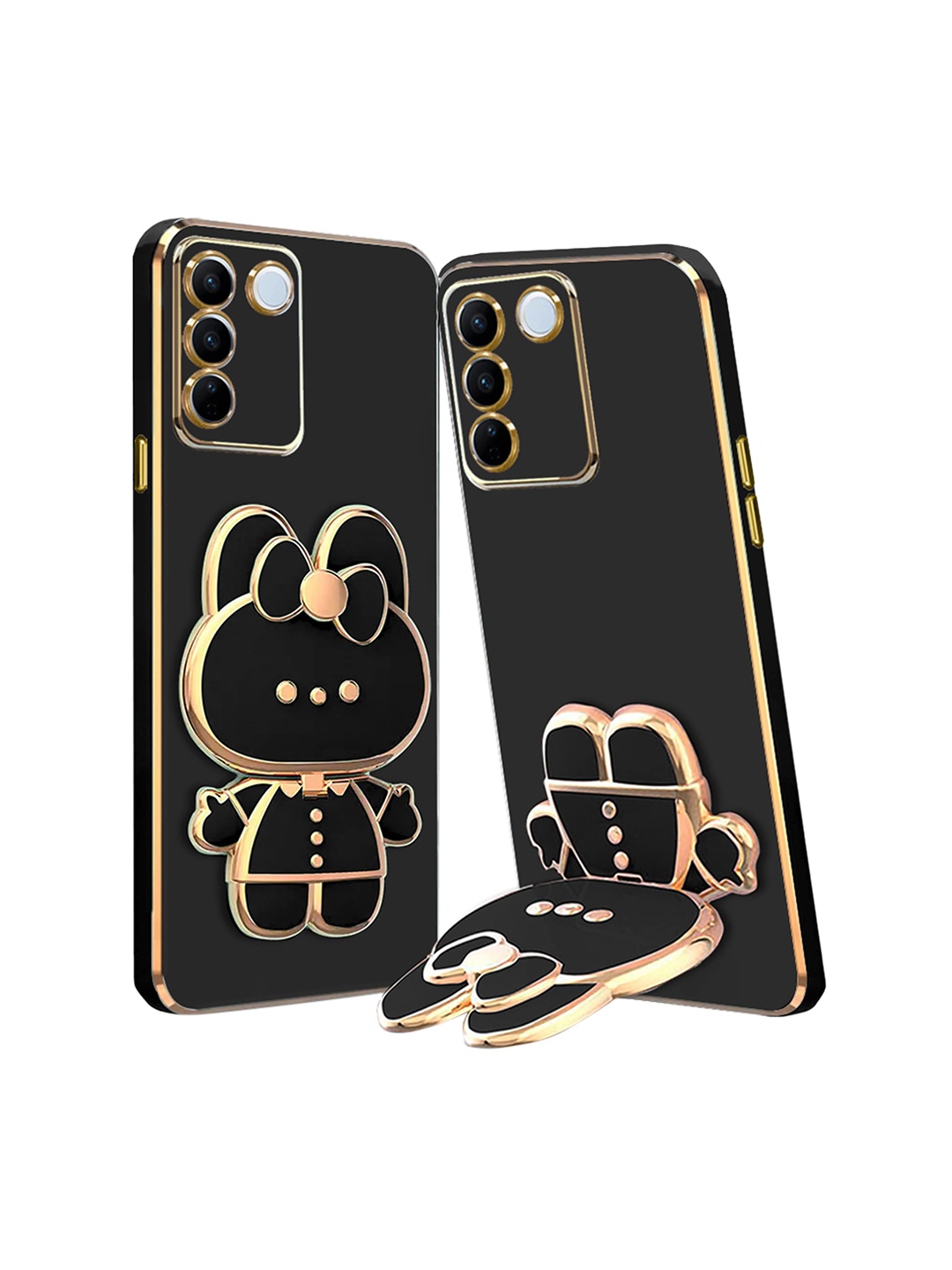 

Karwan Vivo V27 Pro 3D Cat Back Case, Black
