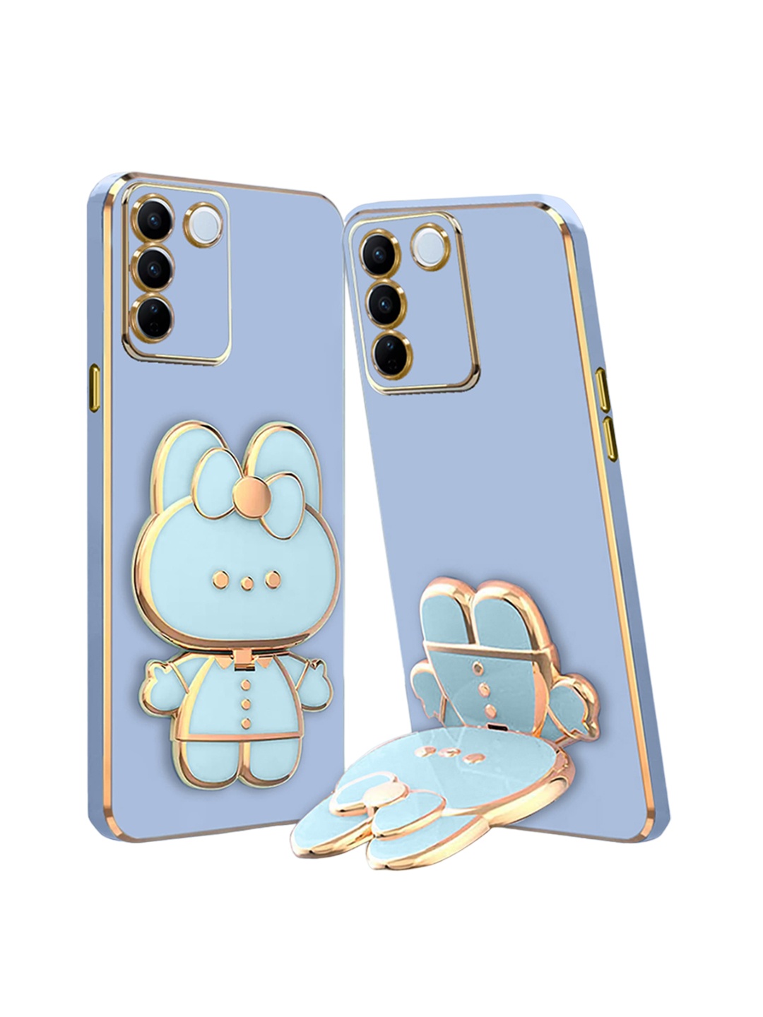 

Karwan Vivo V27 3D Cat Back Case, Blue