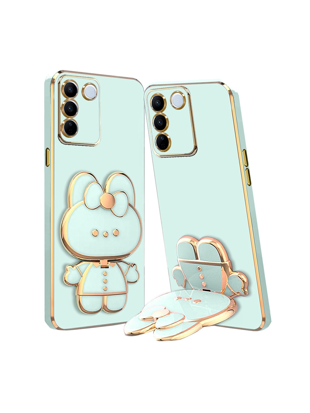 

Karwan Vivo V27 3D Cat Back Case, Green