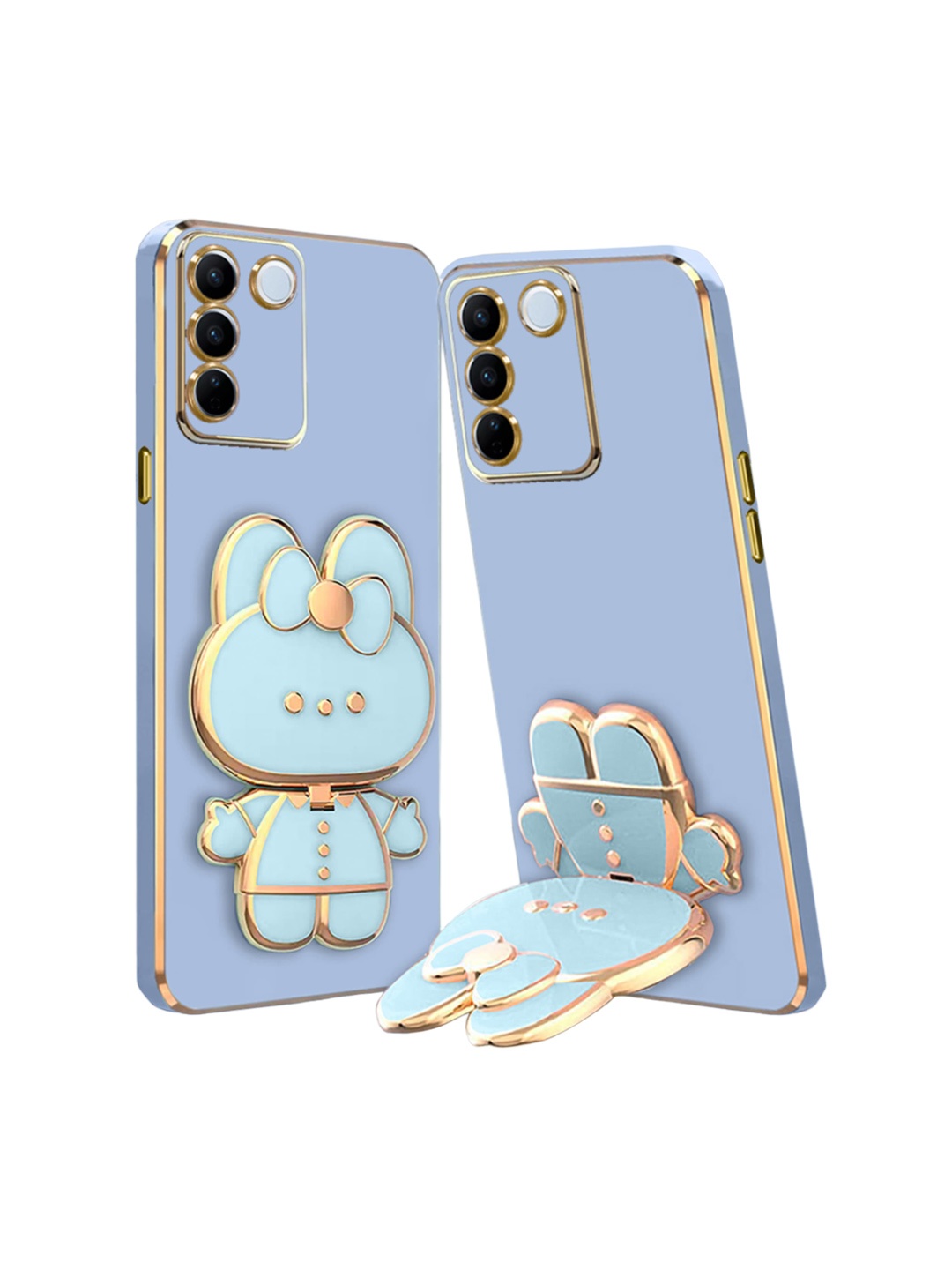 

Karwan Vivo V27 Pro 3D Cat Back Case, Blue