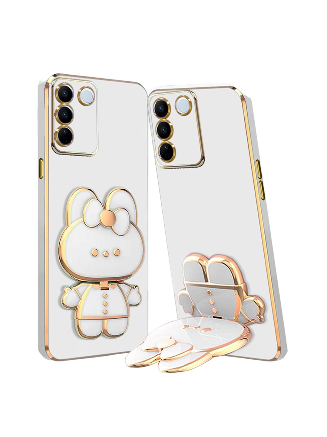 

Karwan Vivo V27 Pro 3D Cat Back Case, White