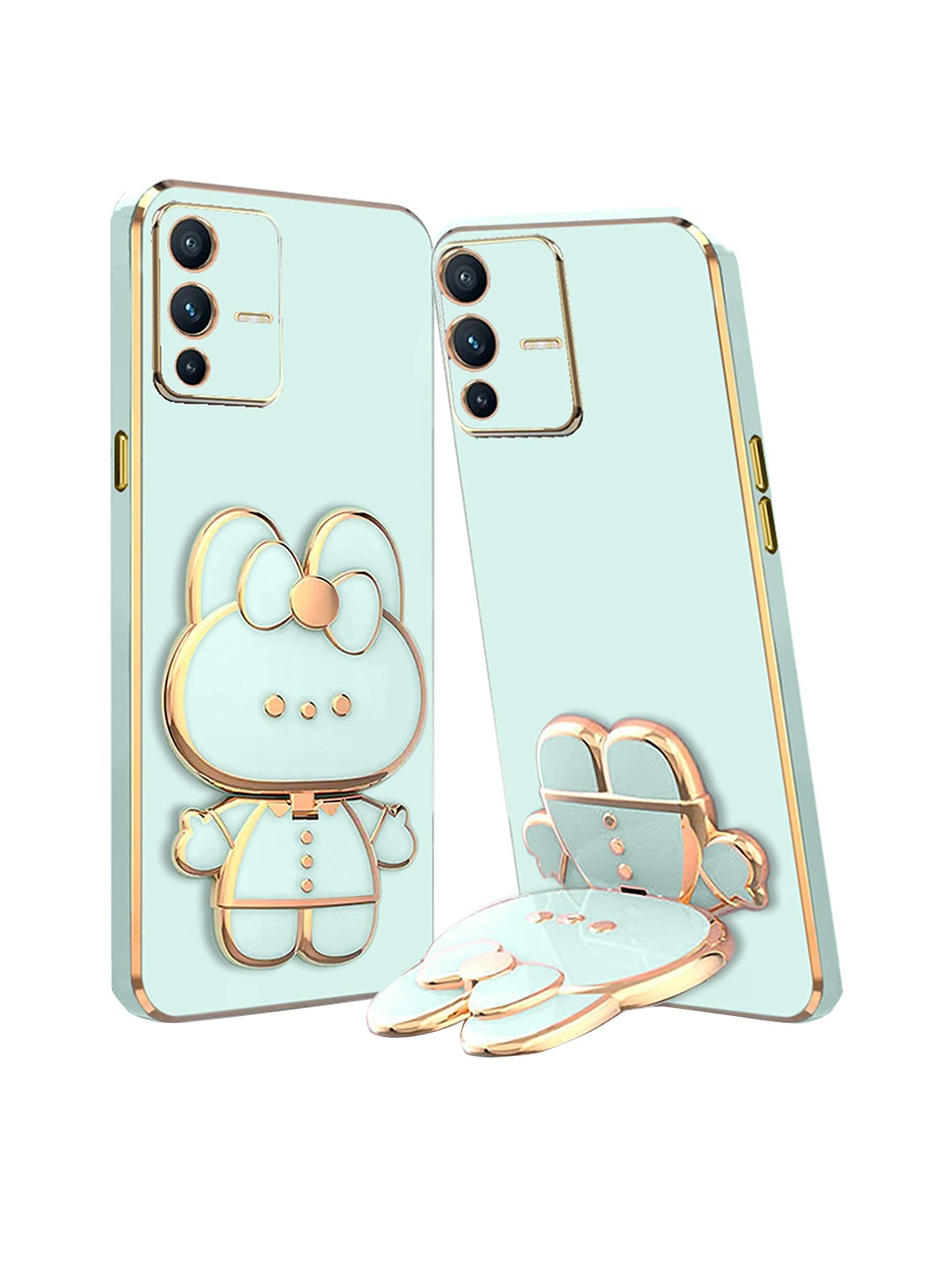 

Karwan Vivo V23 Pro 3D Cat Back Case, Sea green