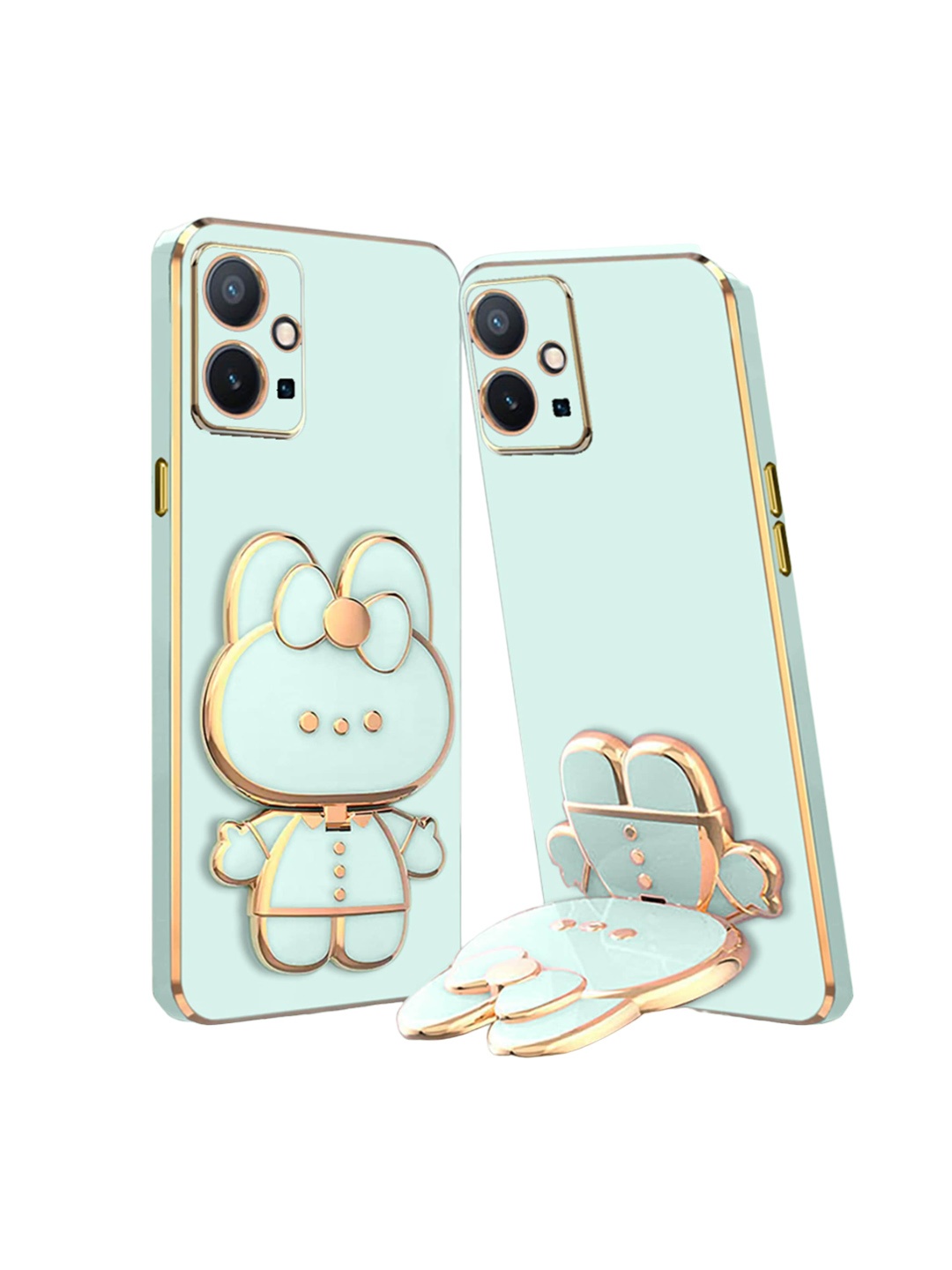 

Karwan Vivo T1 5G 3D Cat Back Case, Green