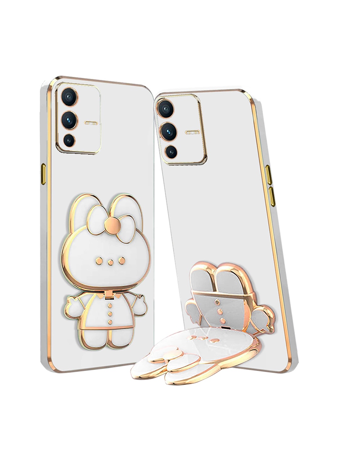 

Karwan Vivo V23 3D Cat Back Case, White