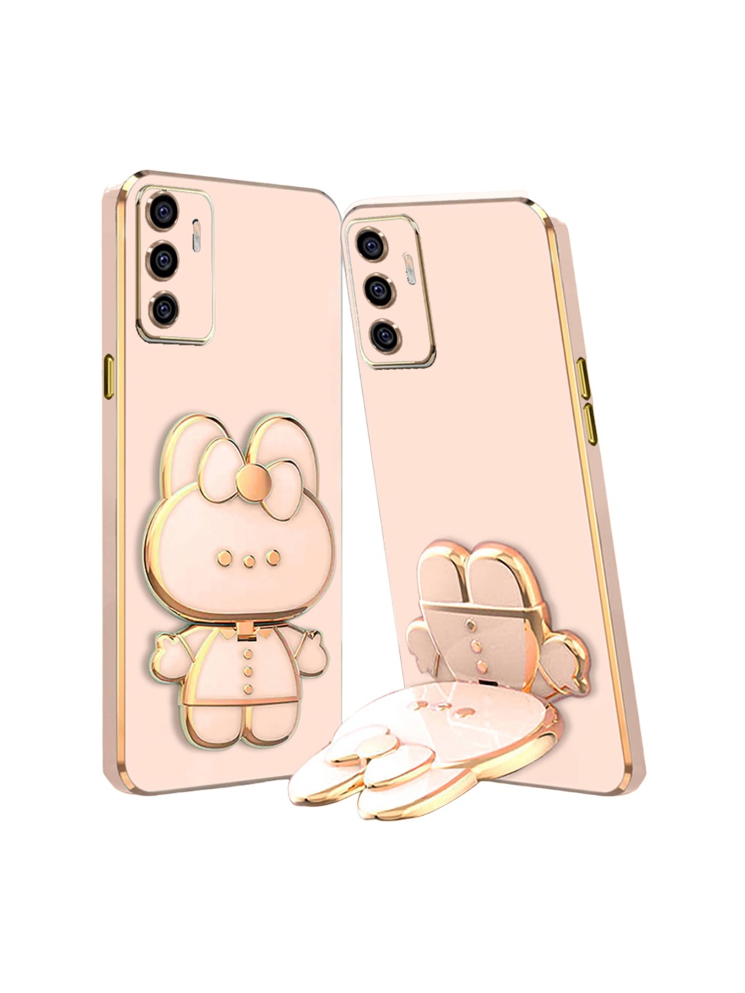 

Karwan Vivo Y75 3D Cat Back Case, Peach