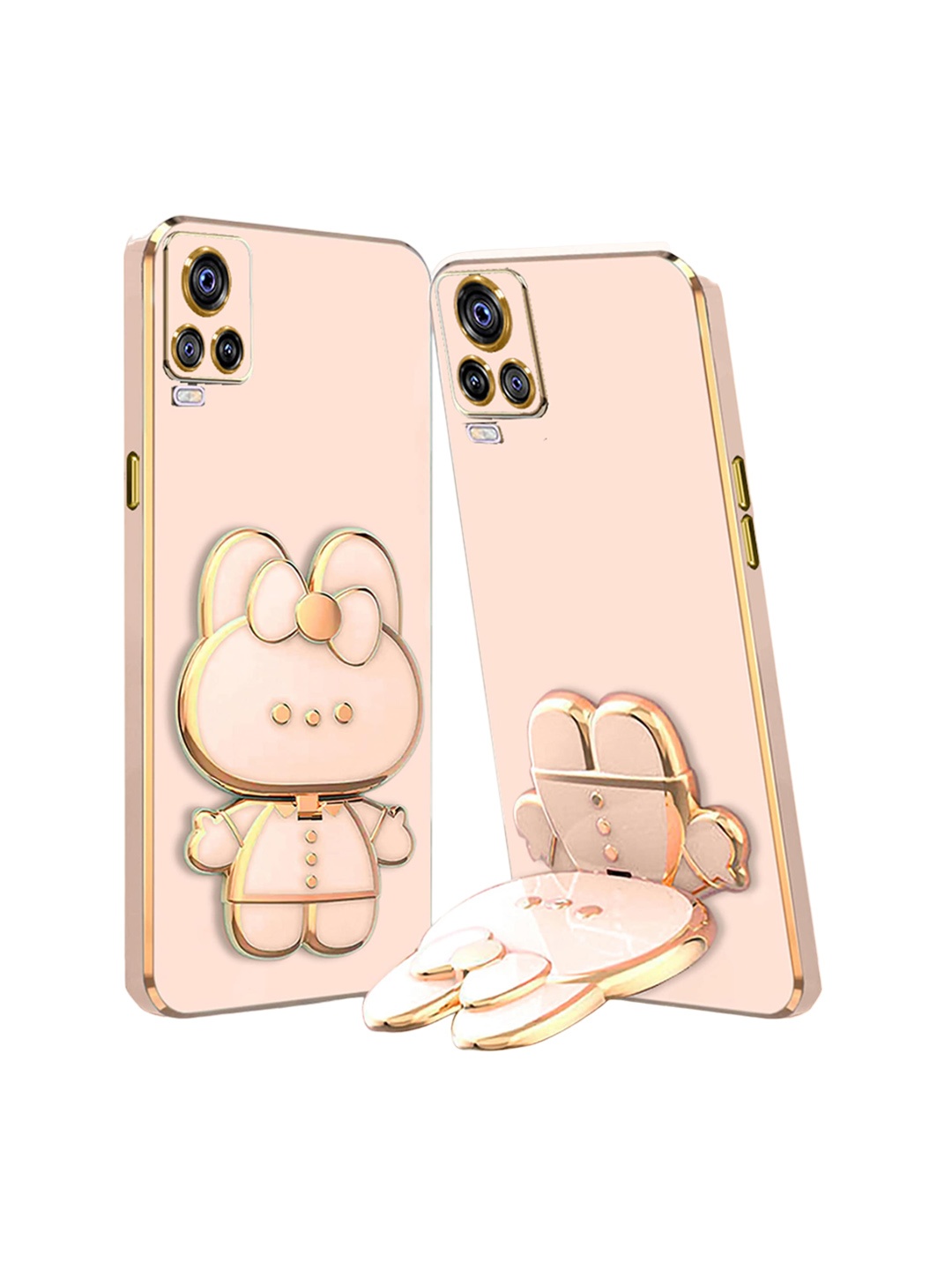

Karwan Vivo Y73 3D Cat Back Case, Peach