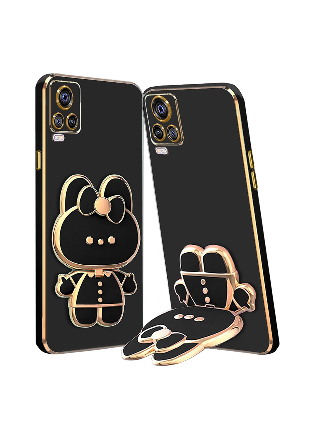 

Karwan Vivo V20 3D Cat Back Case, Black