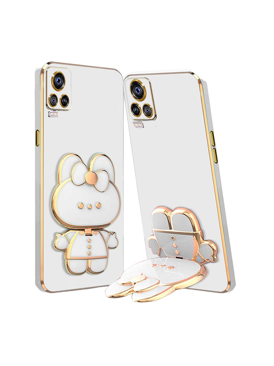 

Karwan Vivo V20 3D Cat Back Case, White