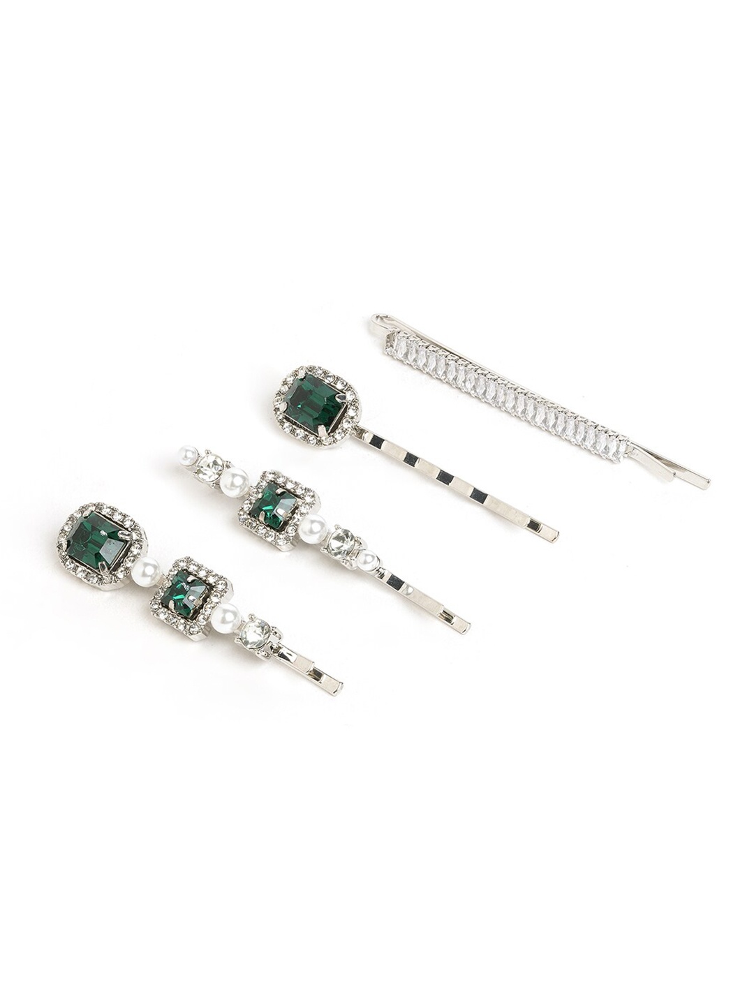 

ALDO Set of 4 Embellished Bobby Pins, Silver