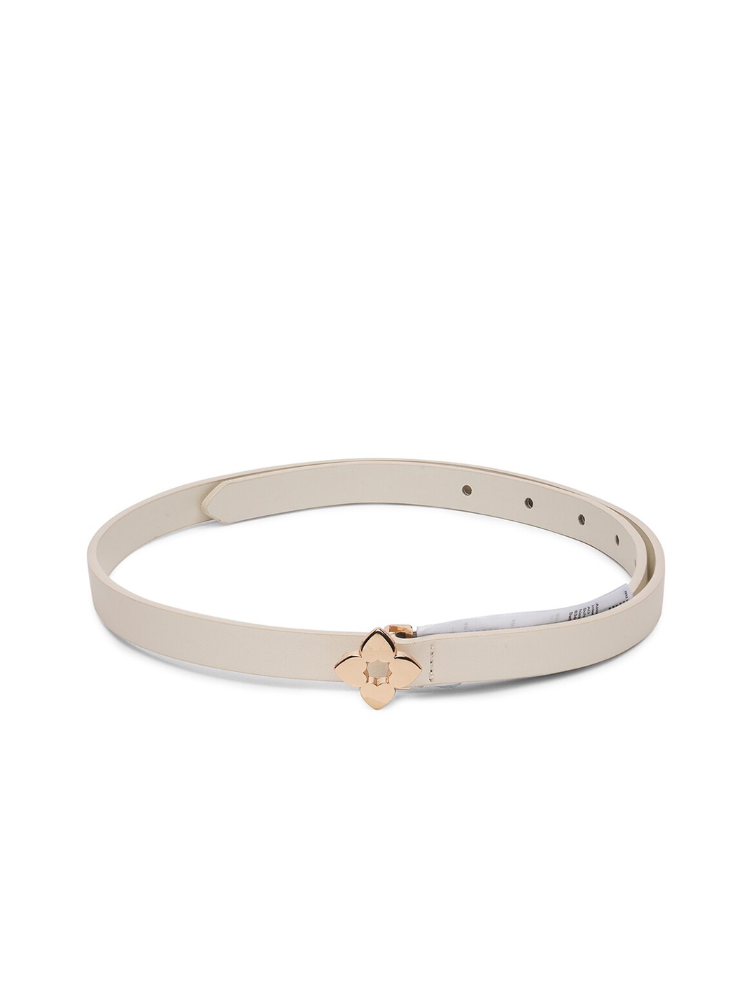 

ALDO Women Push Pin Closure Belt, White