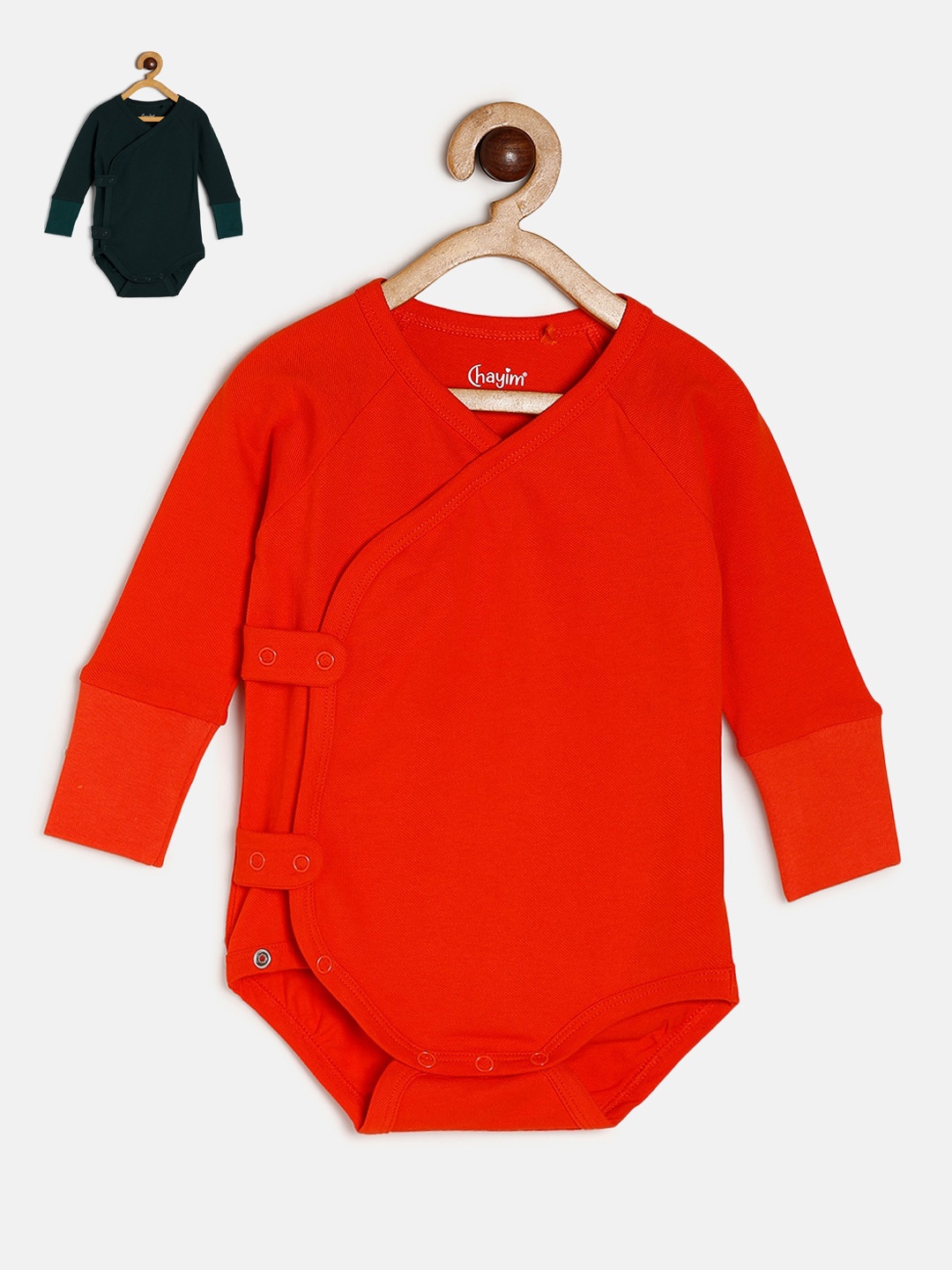 

CHAYIM Infants Pack Of 2 Bodysuits, Red