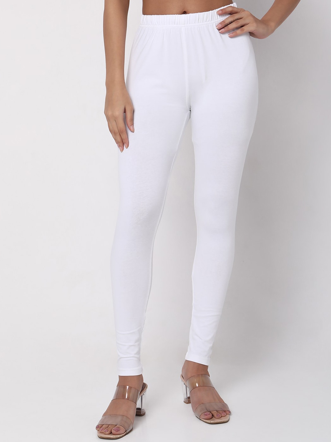 

Ethnicity Churidar-Length Leggings, White