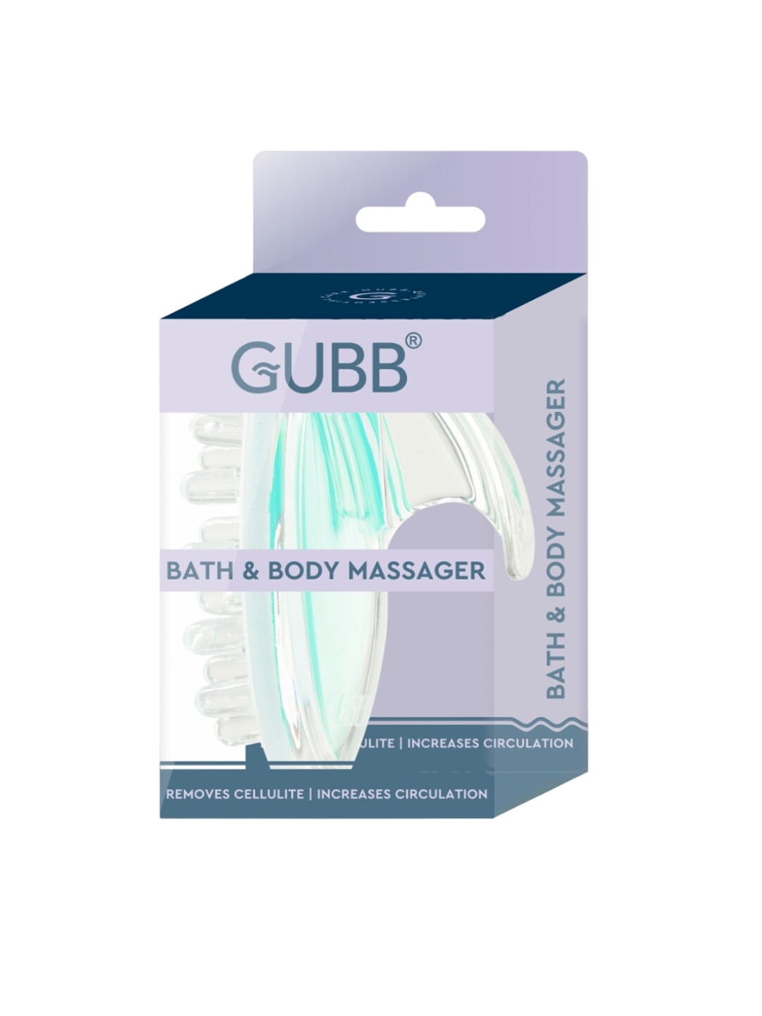 

GUBB Body & Bath Massage Brush, Transparent