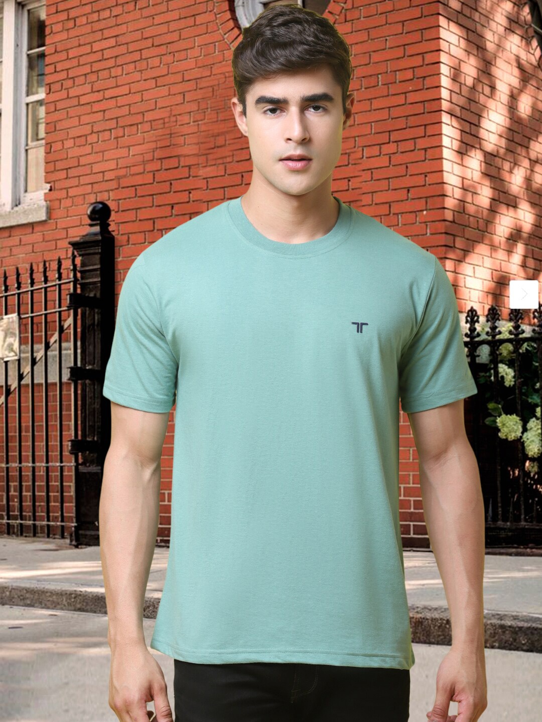 

Tee Projekt Round Neck Short Sleeves T-shirt, Sea green