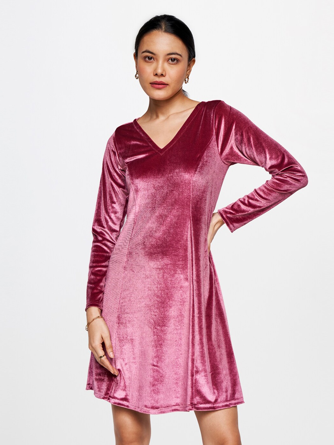 

AND Pink A-Line Dress
