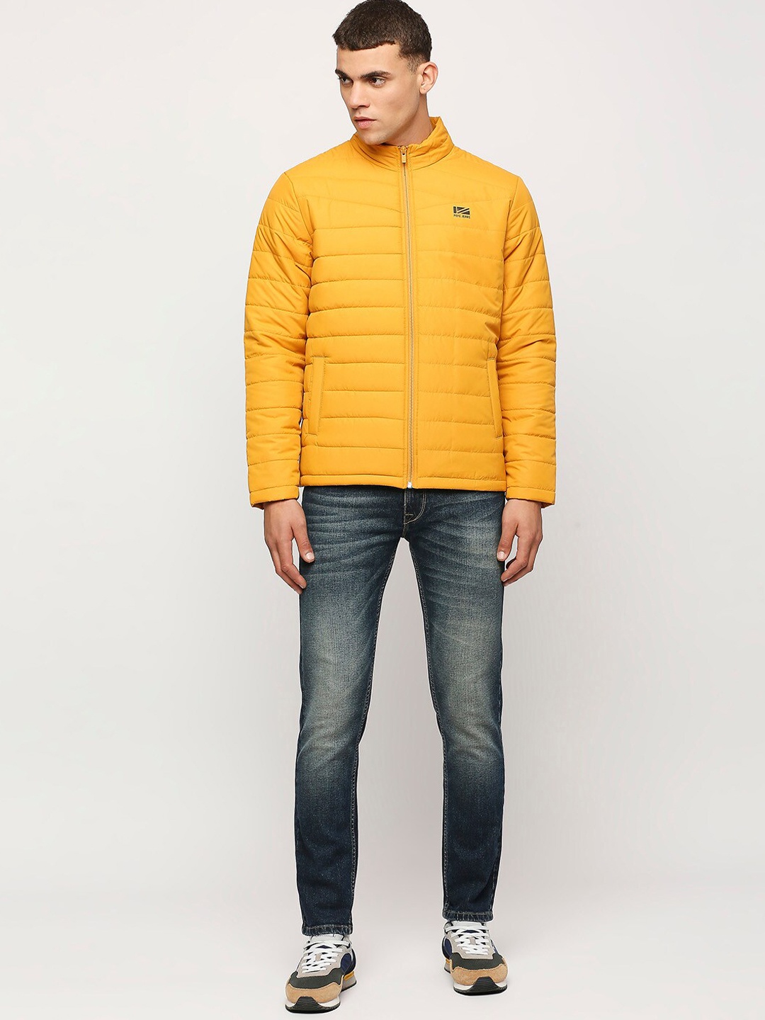 

Pepe Jeans Stand Collar Padded Jacket, Yellow