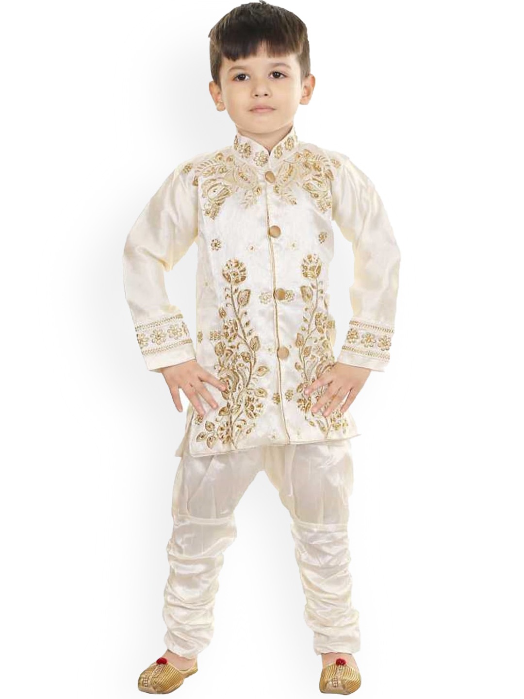 

BAESD Embroidered Sherwani Set, White