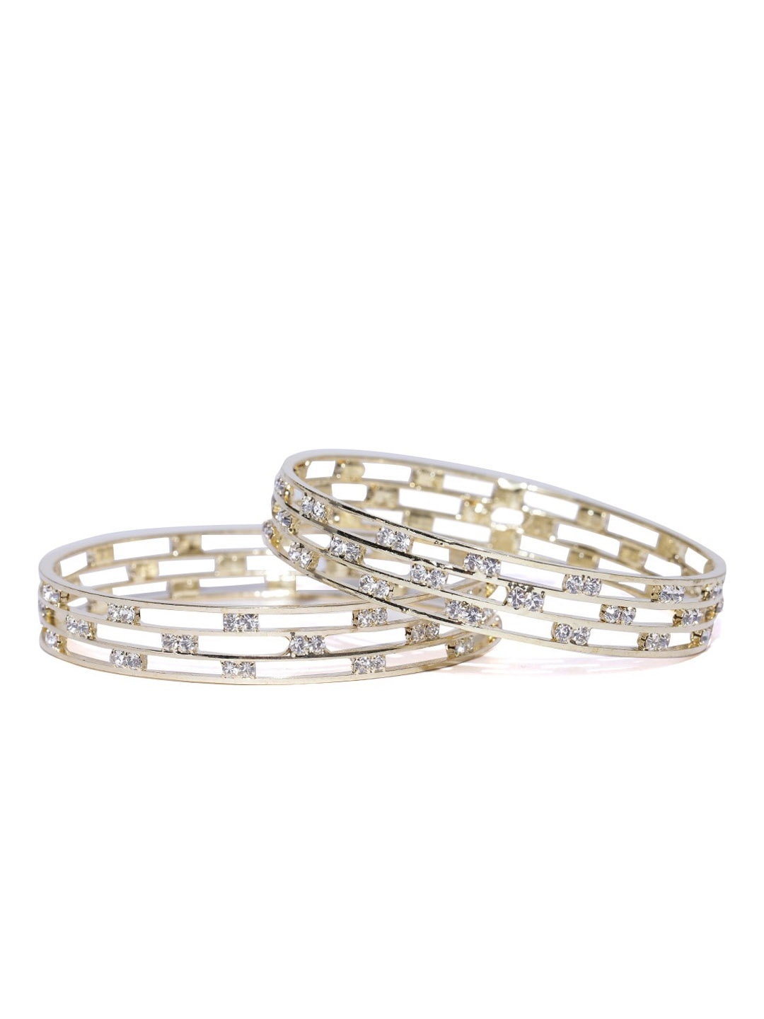 

Anouk Set Of 2 Gold Plated Stone Studded Bangles