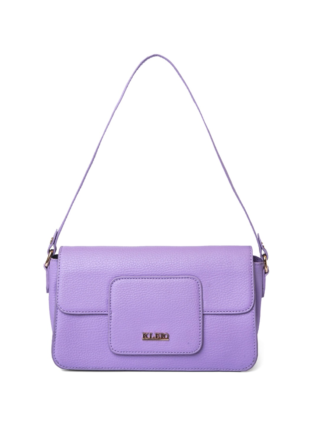 

KLEIO Textured Structured Sling Bag, Purple