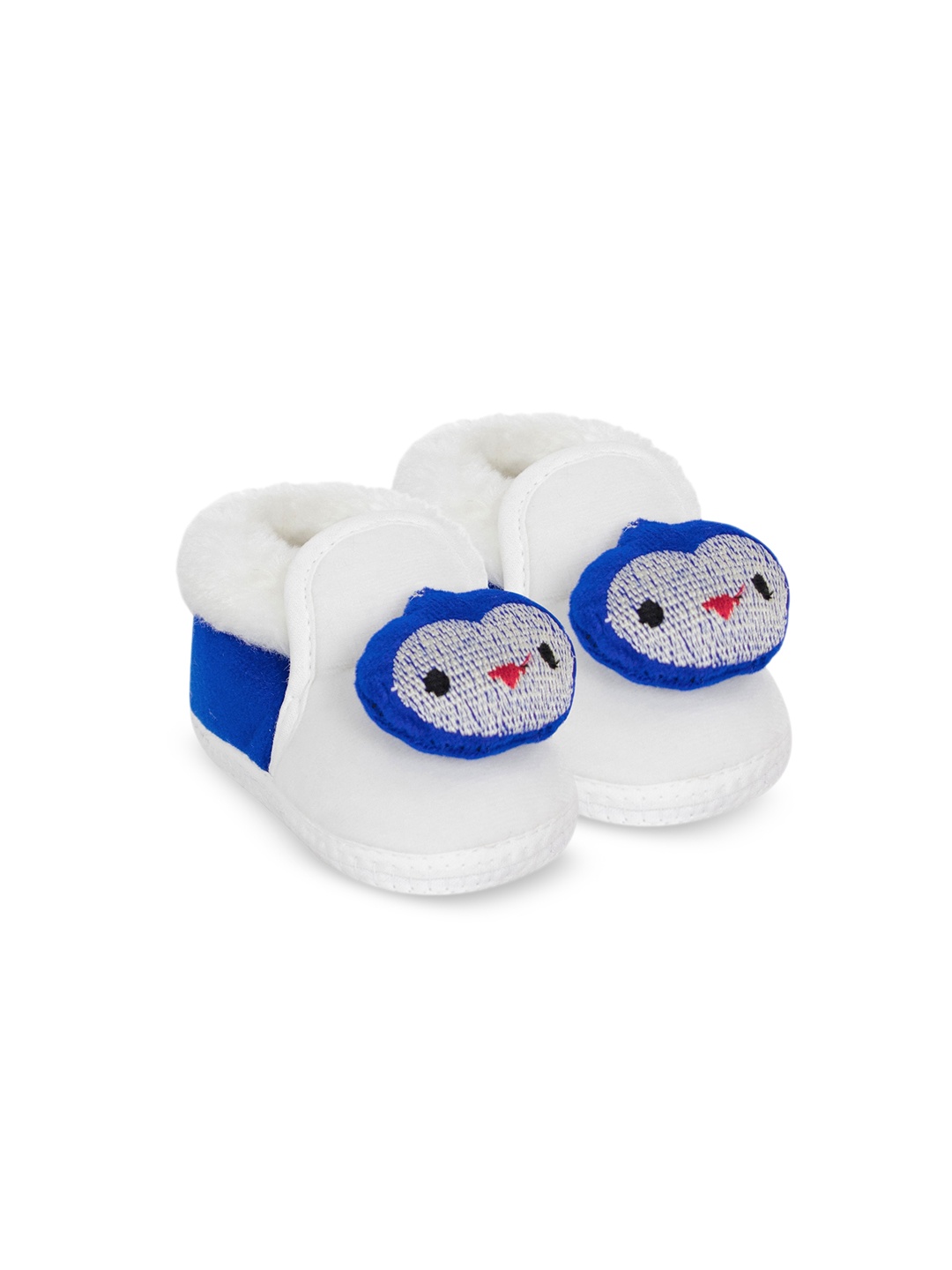 

BAESD Infant Girls Penguin Face Velvet Booties, Blue