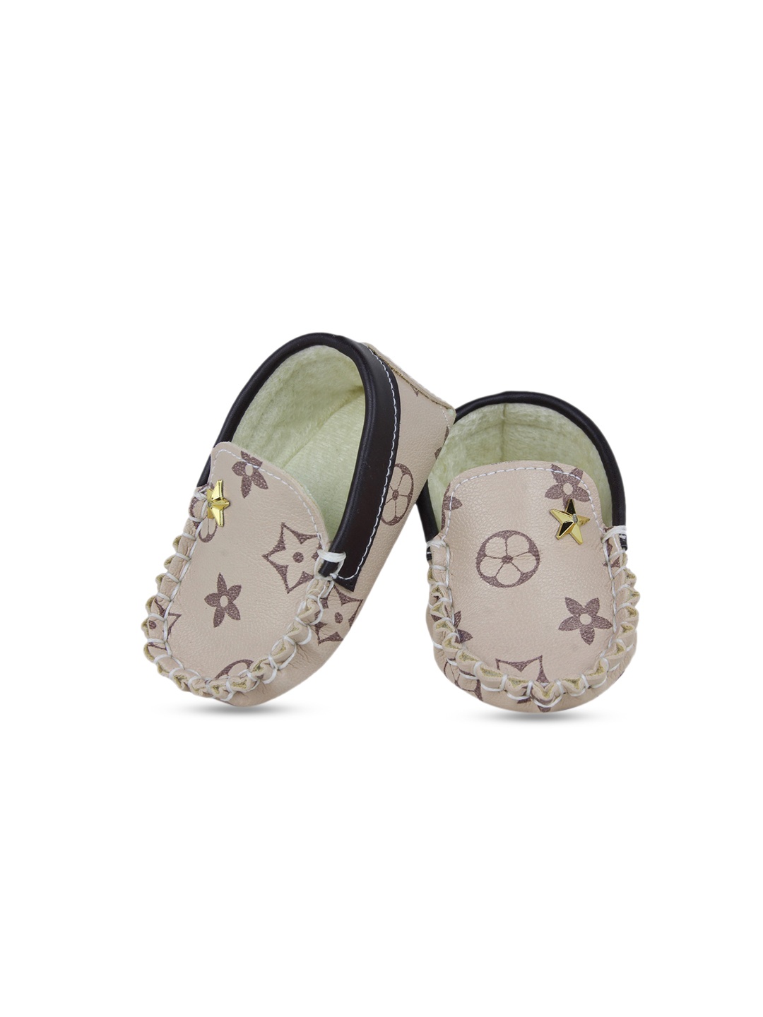 

BAESD Infant Boys Printed Loafer Booties, Beige