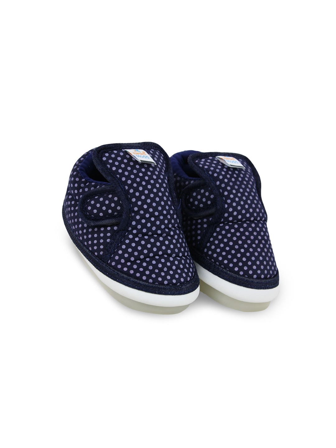 

BAESD Infants Printed Booties With LED & Musical Chu Chu, Navy blue