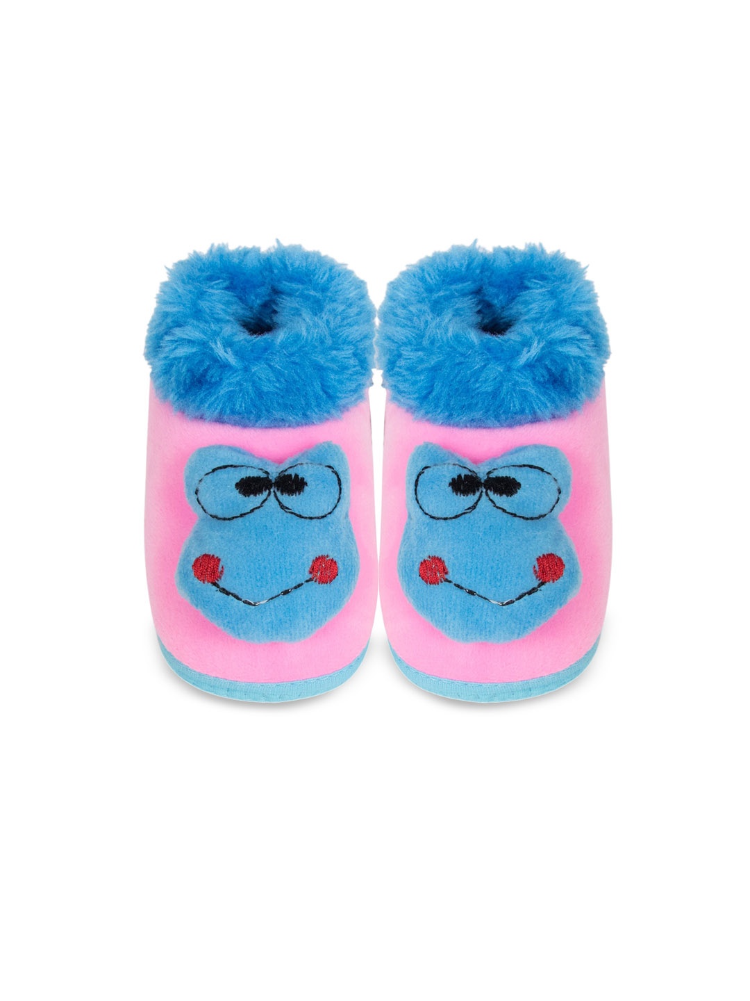 

BAESD Infants Frog Face Booties, Blue