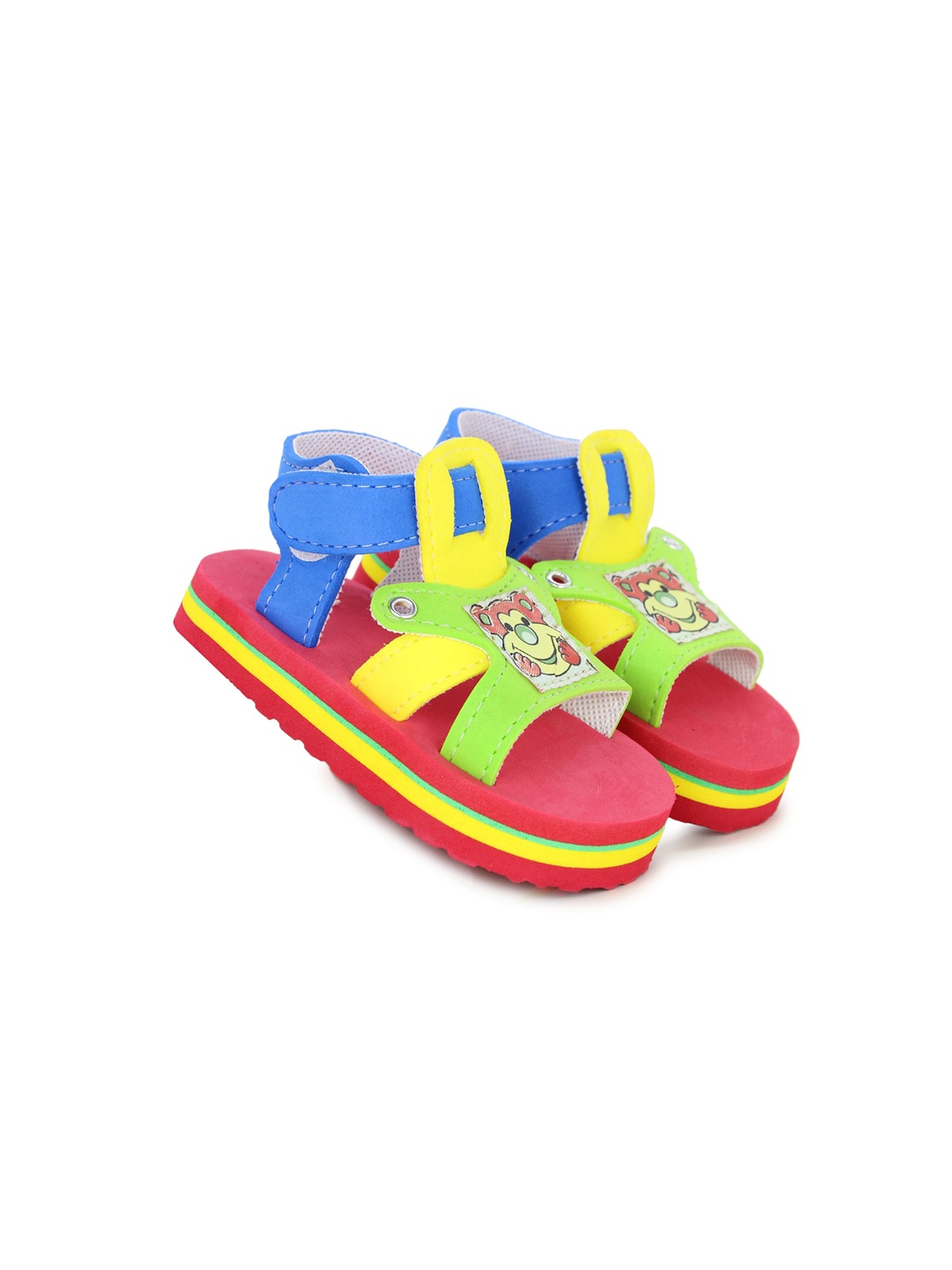 

BAESD Girls Eva Hook & Loop Chu Chu Musical Sound Sandals, Red