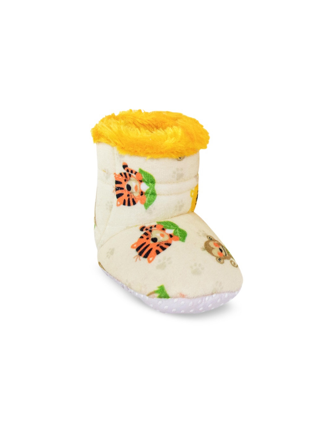 

BAESD Infants Mid Top Animal Printed Socks Booties, Beige