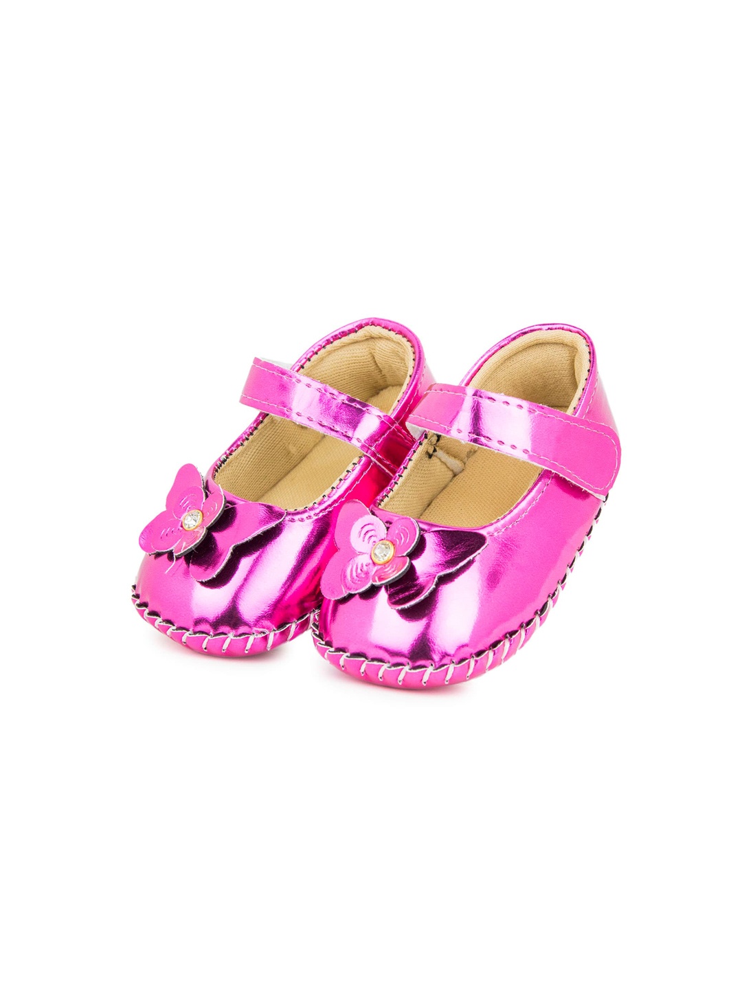 

BAESD Infants Girls Floral Embellished Sandal Booties, Pink