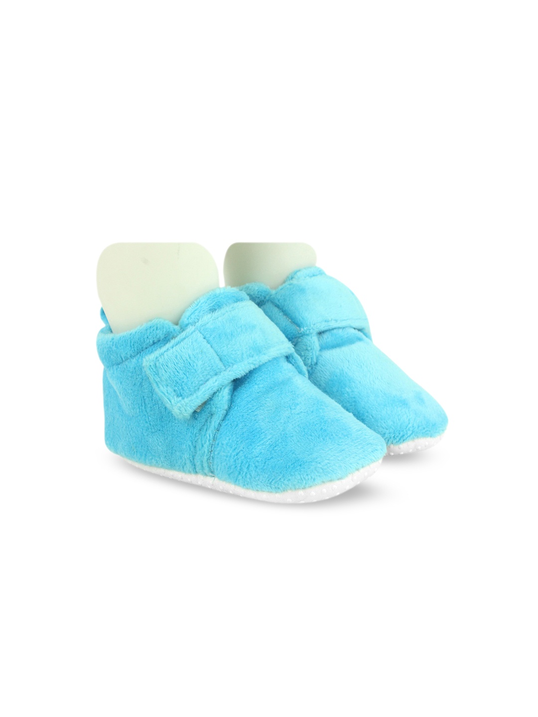 

BAESD Infants Cotton Booties With Velcro Closure, Blue