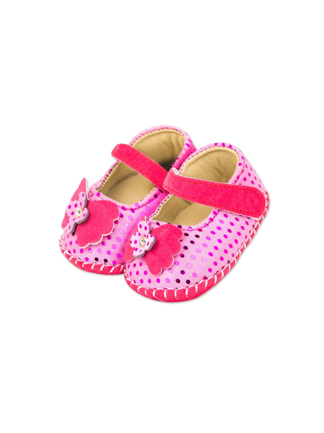 

BAESD Infants Girls Ballerina Booties With Bows, Pink