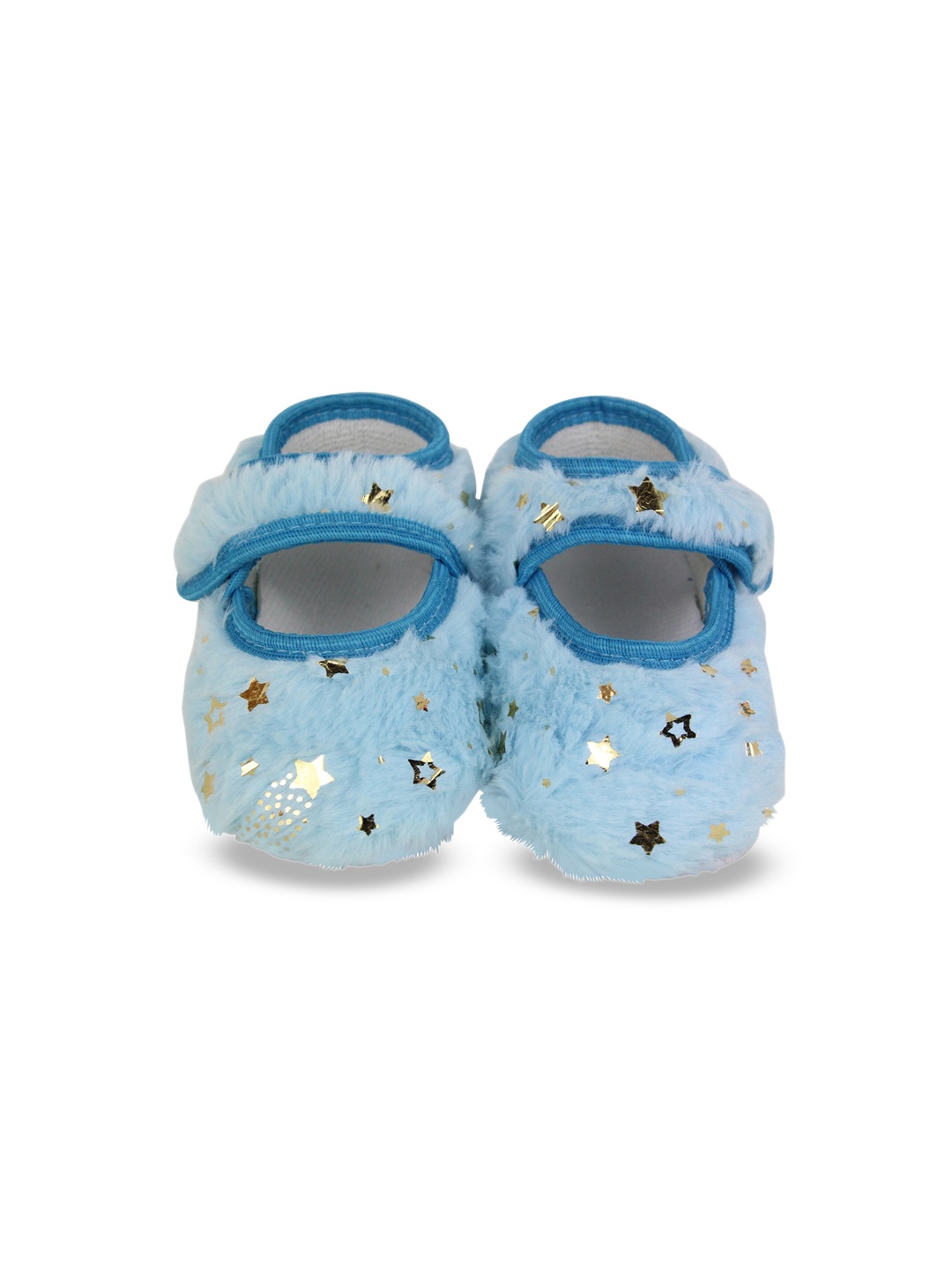 

BAESD Infant Girls Star Embellished Cotton Fur Booties, Blue