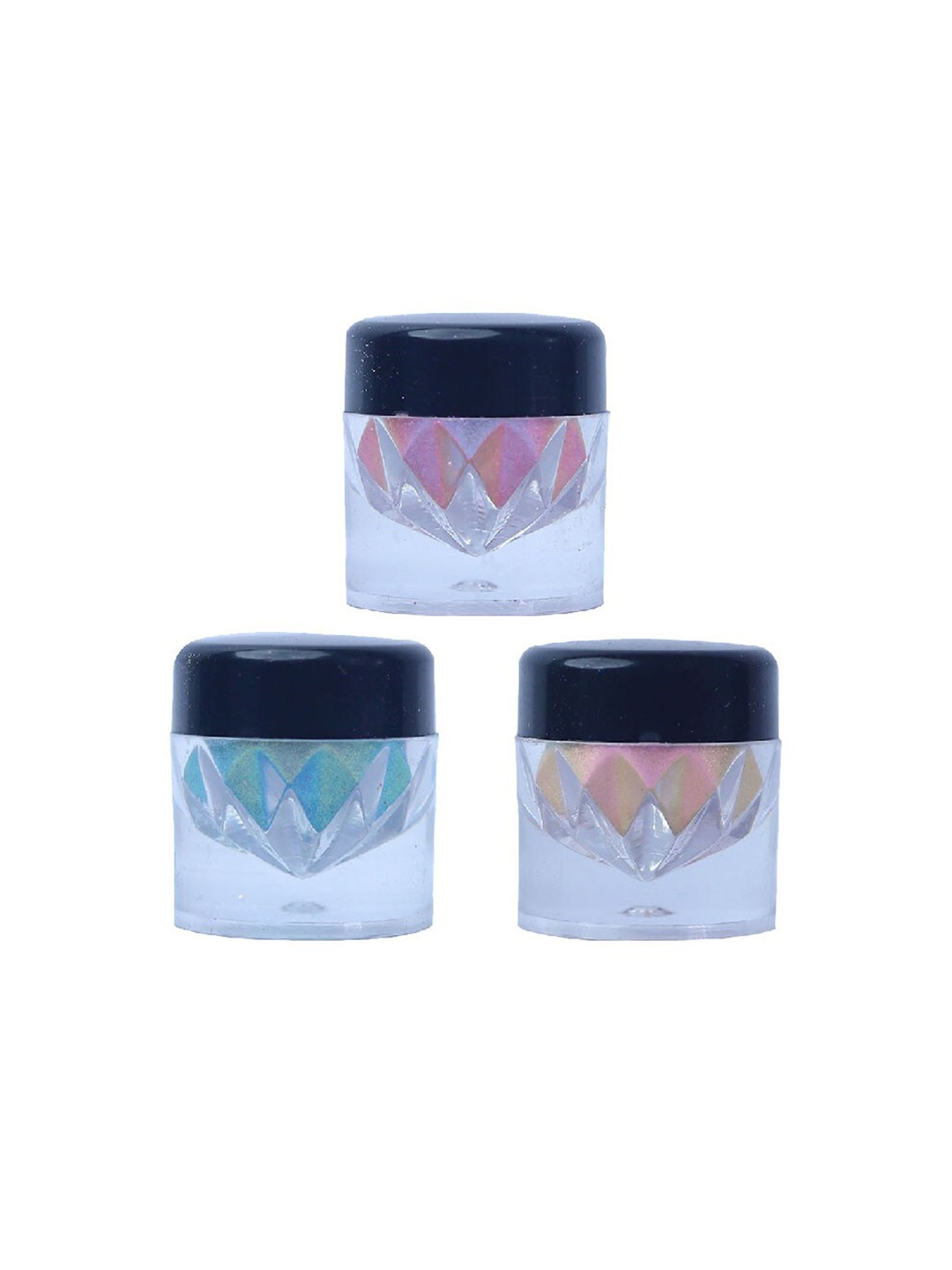 

Veoni BELLE Multichrome Set Of 3 Duochrome Glitter Eyeshadow-2g Each-Spains-Tuskish-India, Multi