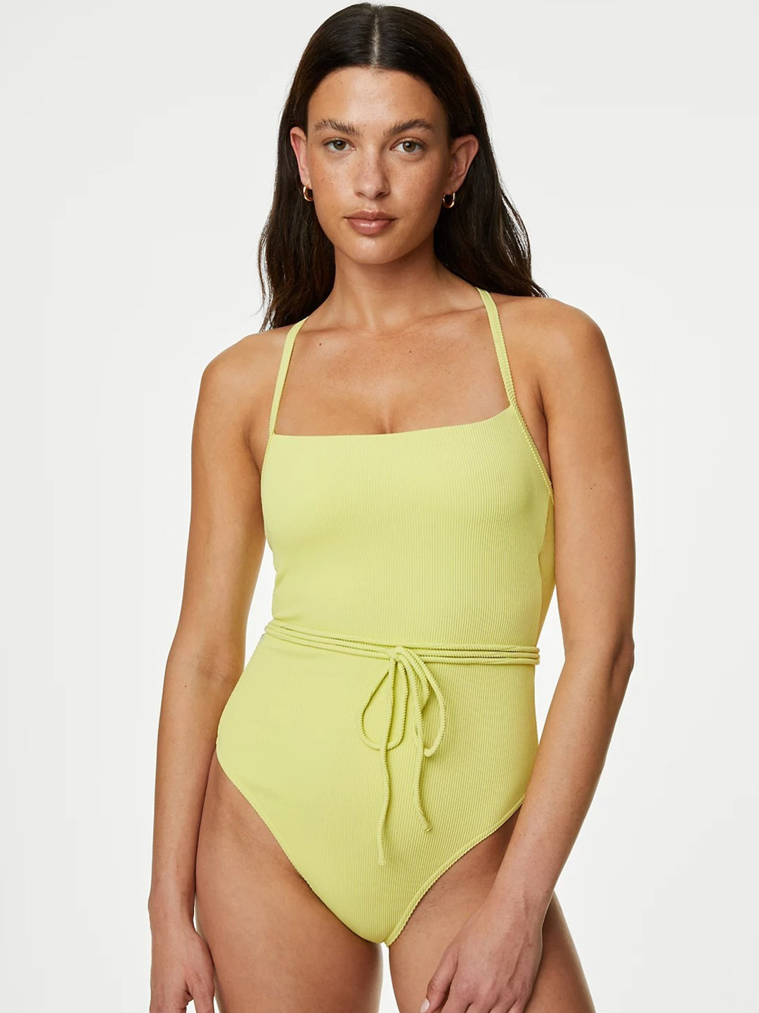 

Marks & Spencer Shoulder Straps Bodysuit, Lime green