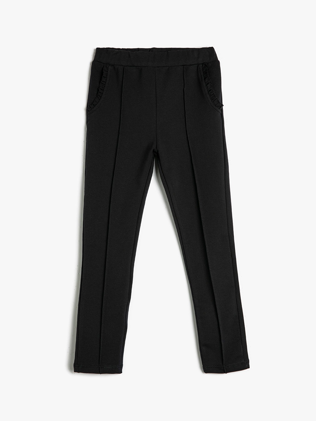 

Koton Girls Ankle-Length Leggings, Black