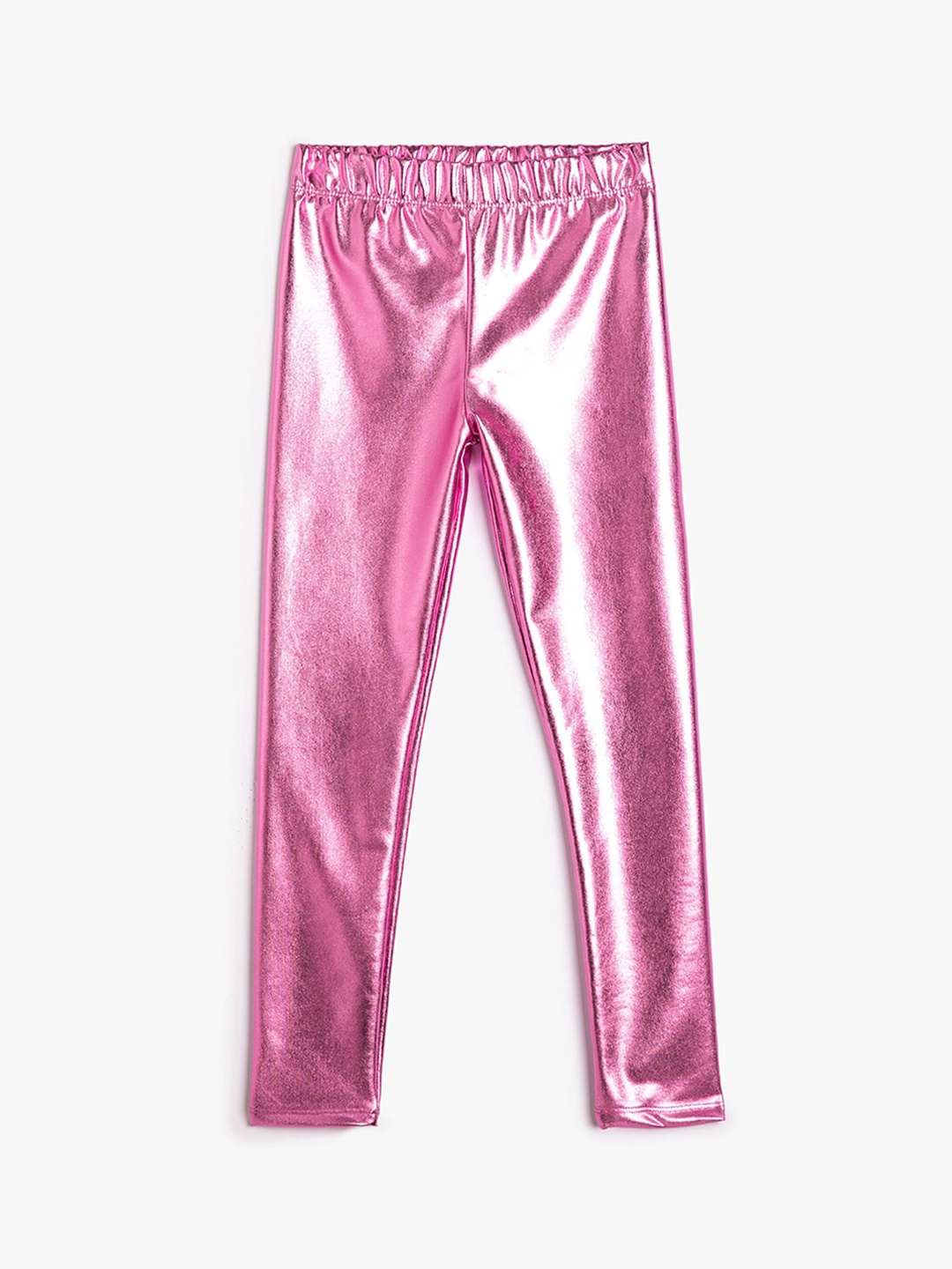 

Koton Girls Self Designed Ankle-Length Leggings, Pink