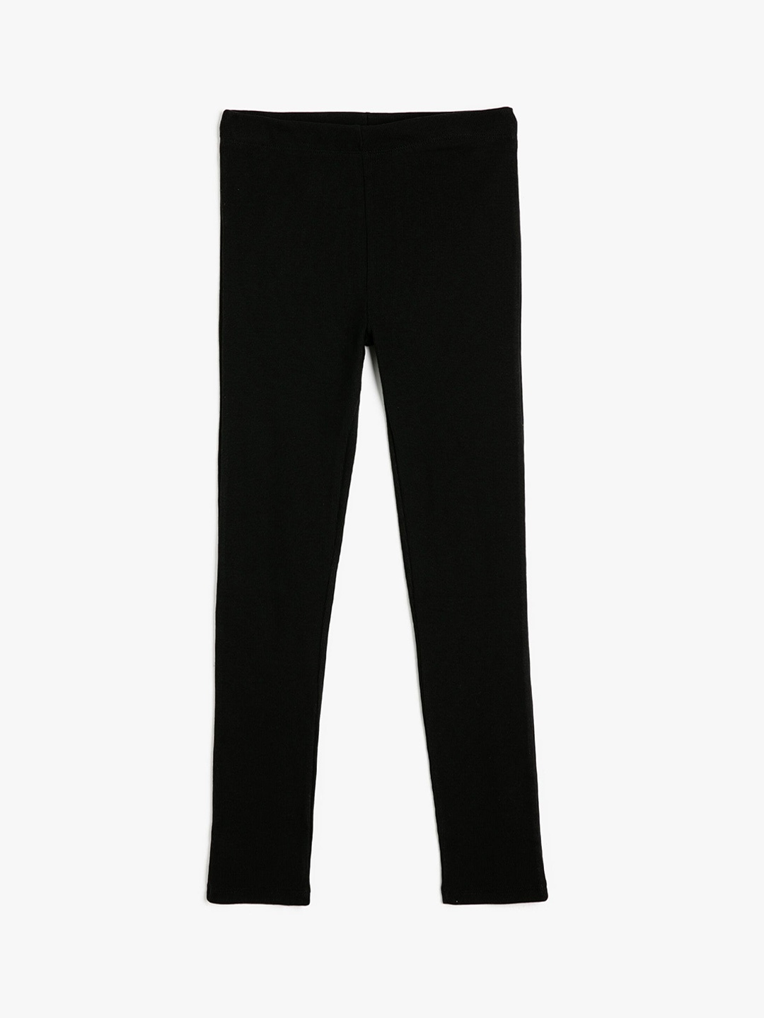 

Koton Girls Ankle-Length Cotton Leggings, Black