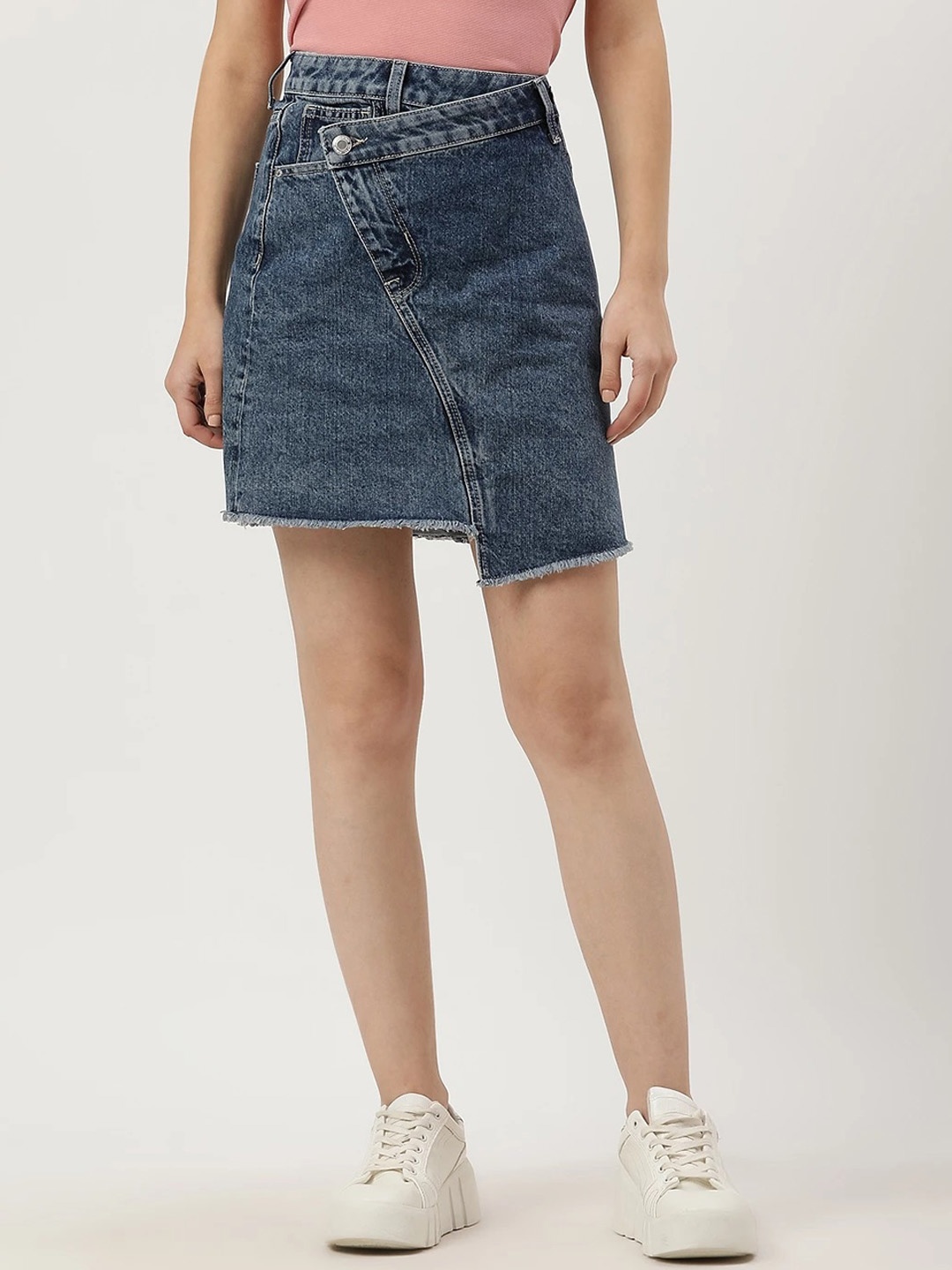 

Marks & Spencer Denim Straight Mini Skirt, Blue