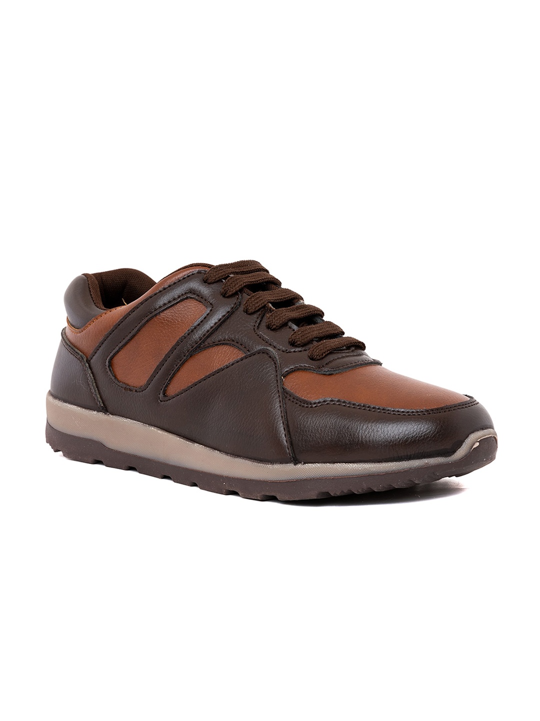 

Khadims Men Colourblocked Comfort Insole Sneakers, Brown